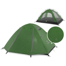 Палатка Naturehike P-Series NH18Z044-P, 210T65D,  четырехместная, темно-зеленый