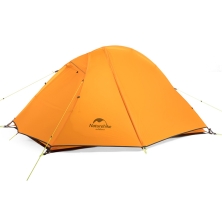 Палатка 1-местная Naturehike сверхлегкая + коврик NH18A095-D, 20D, оранжевый