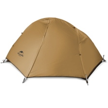 Палатка 1-местная Naturehike сверхлегкая + коврик NH18A095-D, 20D, коричневый
