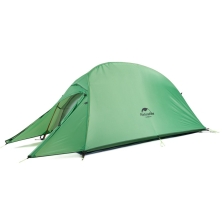 Палатка сверхлегкая Naturehike Сloud Up 1 Updated NH18T010-T, 210T одноместная с ковриком, зеленый