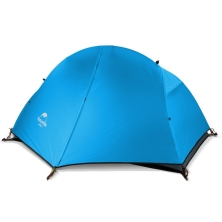 Палатка 1-местная Naturehike сверхлегкая + коврик NH18A095-D, 210T, голубой