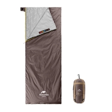 Мешок спальный Naturehike NH21MSD09 мини LW180, размер XL, коричневый, молния слева, 6927595777985L