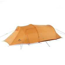 Палатка трехместная Naturehike NH17L001-L с ковриком, оранжевая, 6927595724729