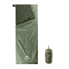 Мешок спальный Naturehike NH21MSD09 мини LW180, размер XL, зеленый, молния слева, 6927595777961L